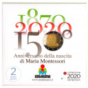2020 - 150° anniversario nascita Maria Montessori Fondo Specchio